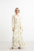 Atina Dress - Yellow Ornament