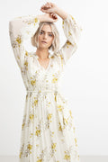 Atina Dress - Yellow Ornament