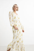 Atina Dress - Yellow Ornament