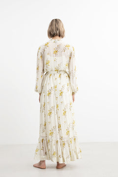 Atina Dress - Yellow Ornament