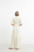 Sia Dress - Yellow Lily Flower