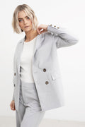Cindy Blazer - Dusty Blue Melange