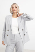 Cindy Blazer - Dusty Blue Melange