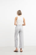 Caroline Trouser - Dusty Blue Melange