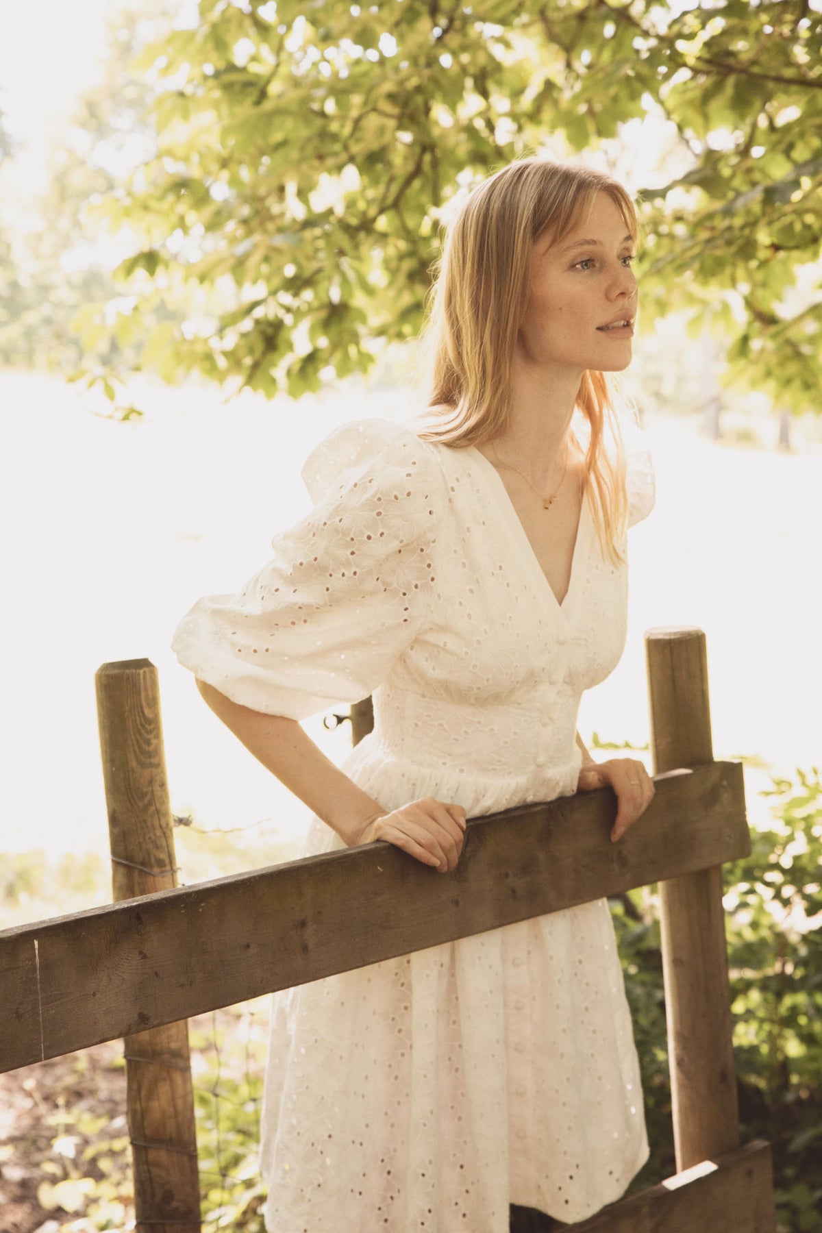 Como Lace Dress - White