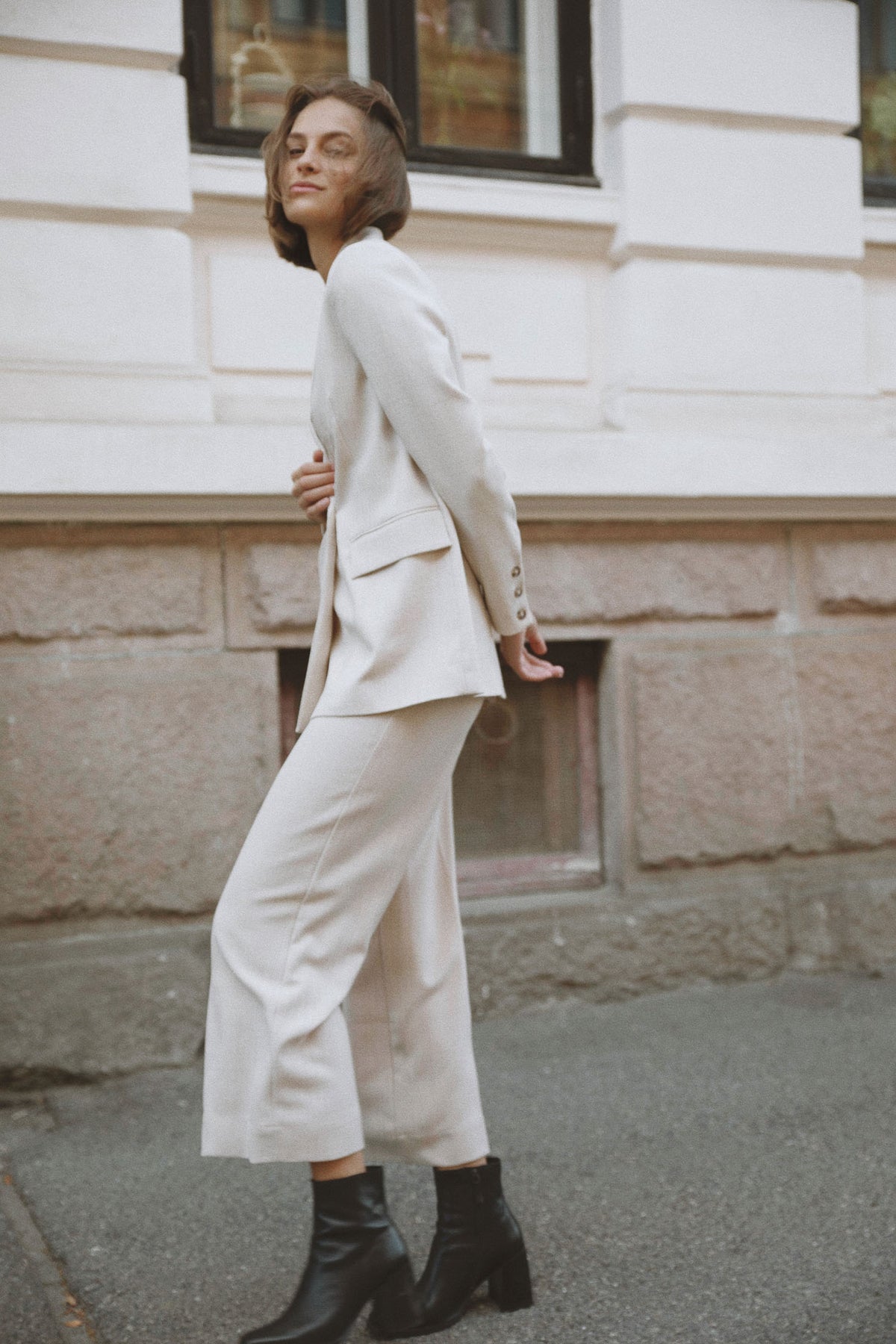 Caroline Trouser - Sand Melange