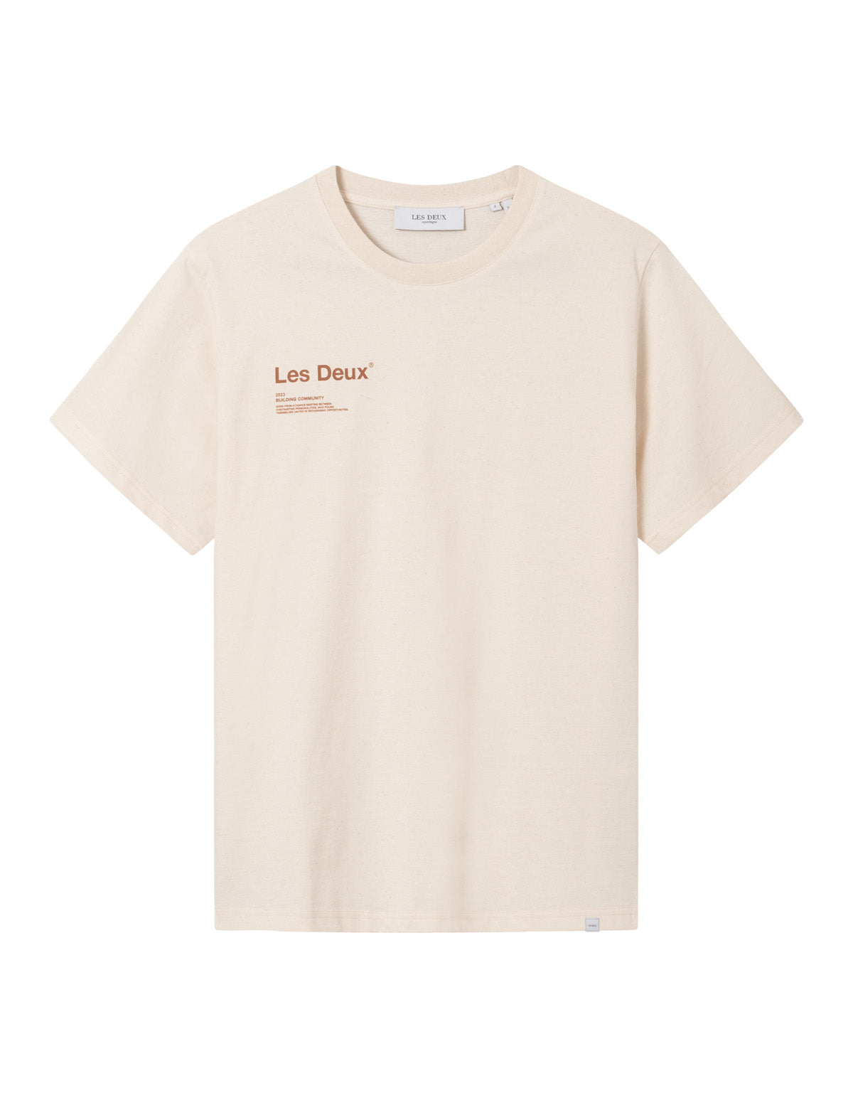 Brody T-Shirt - Ivory/Burnt Clay