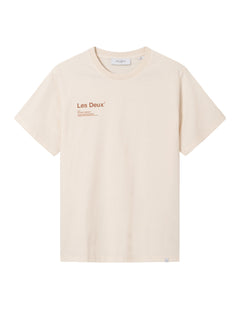 Brody T-Shirt - Ivory/Burnt Clay