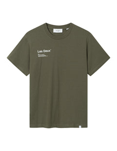 Brody T-Shirt - Olive Night/White