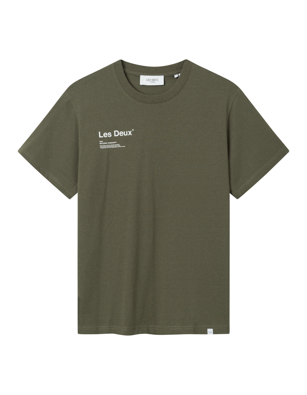 Brody T-Shirt - Olive Night/White