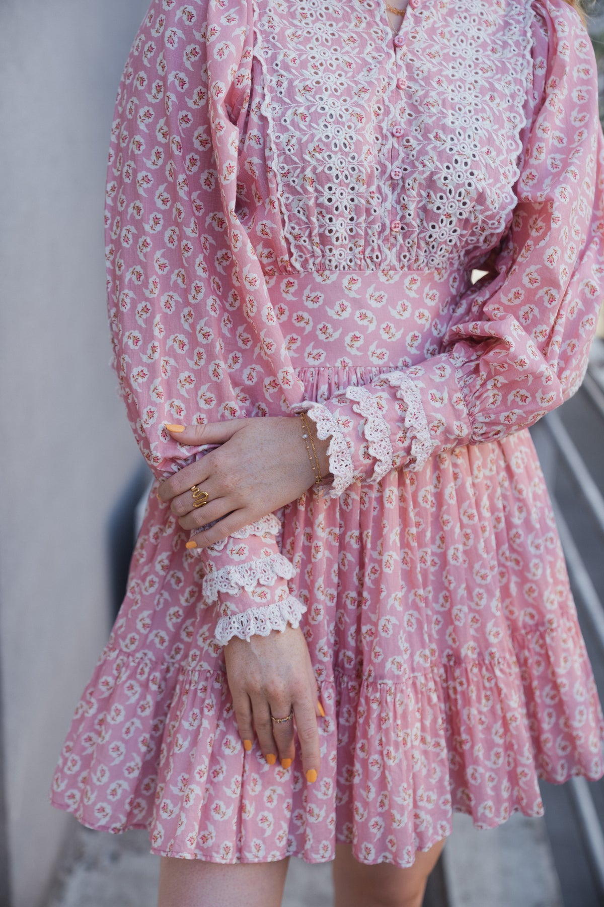 Cotton Slub Mini Dress - Petite Pink