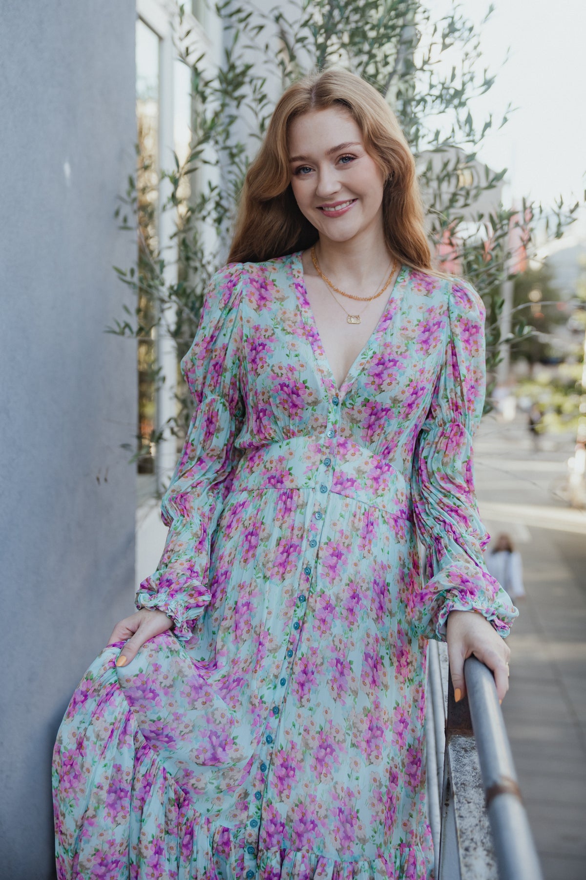 Georgette Maxi Dress - Summer Flowers