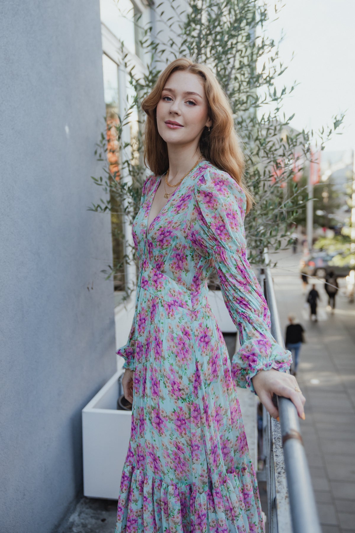 Georgette Maxi Dress - Summer Flowers