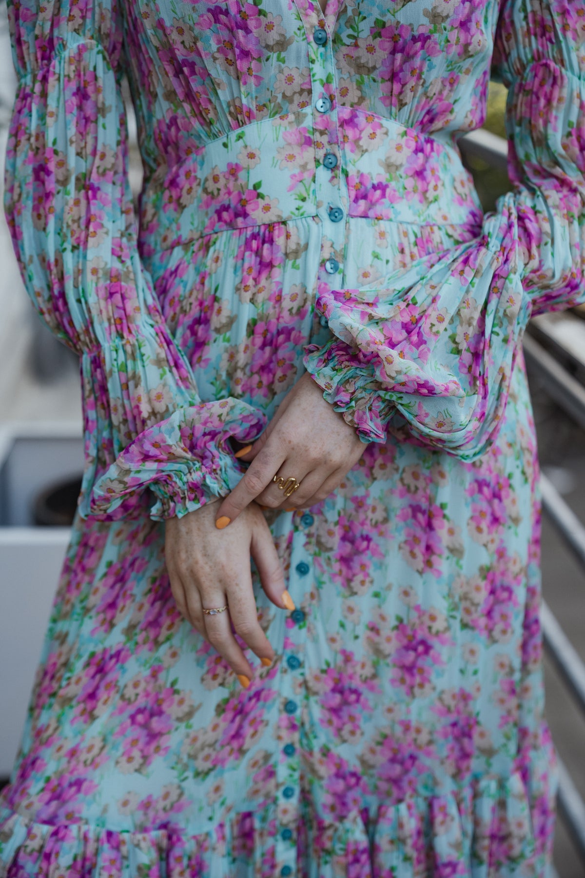 Georgette Maxi Dress - Summer Flowers
