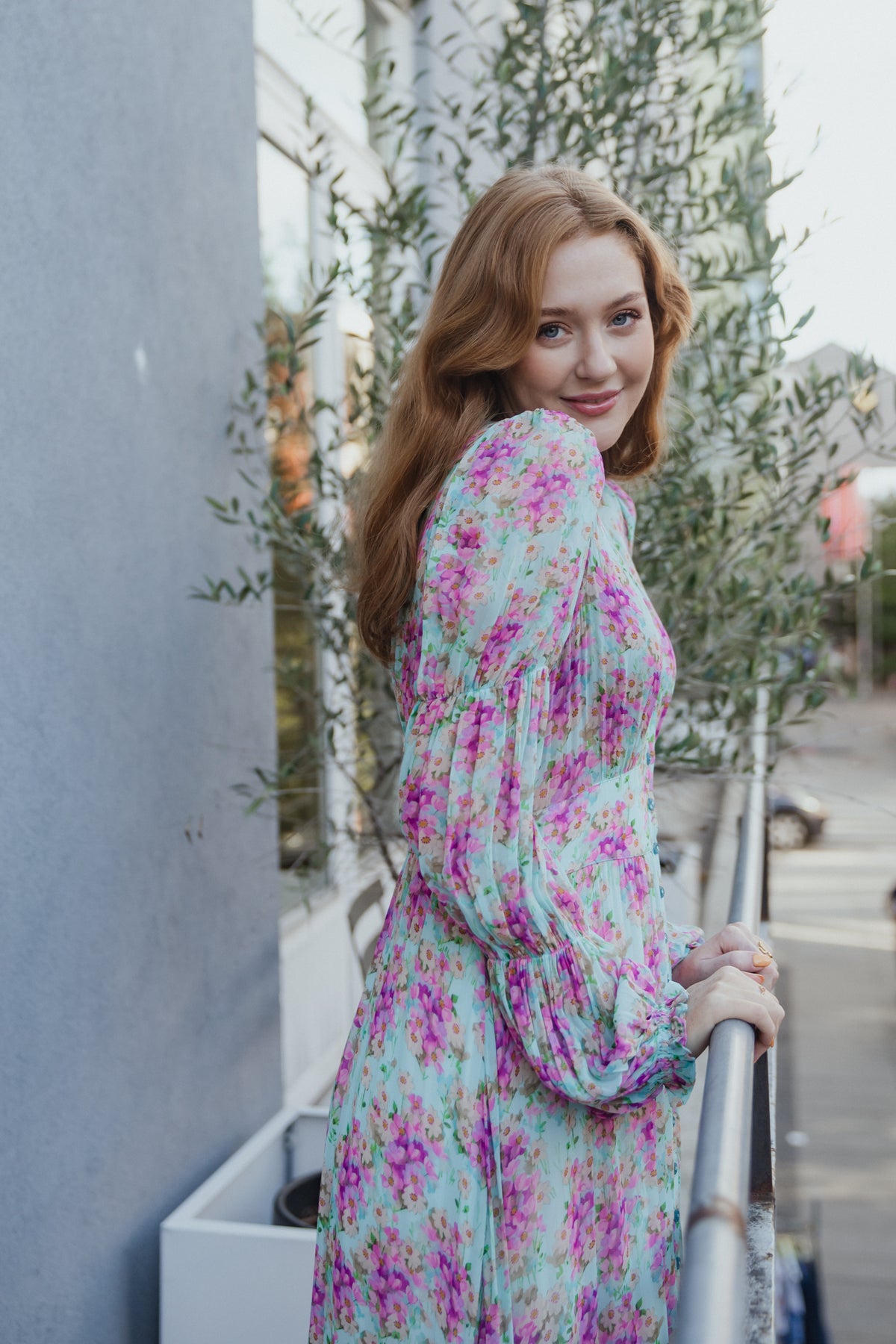 Georgette Maxi Dress - Summer Flowers