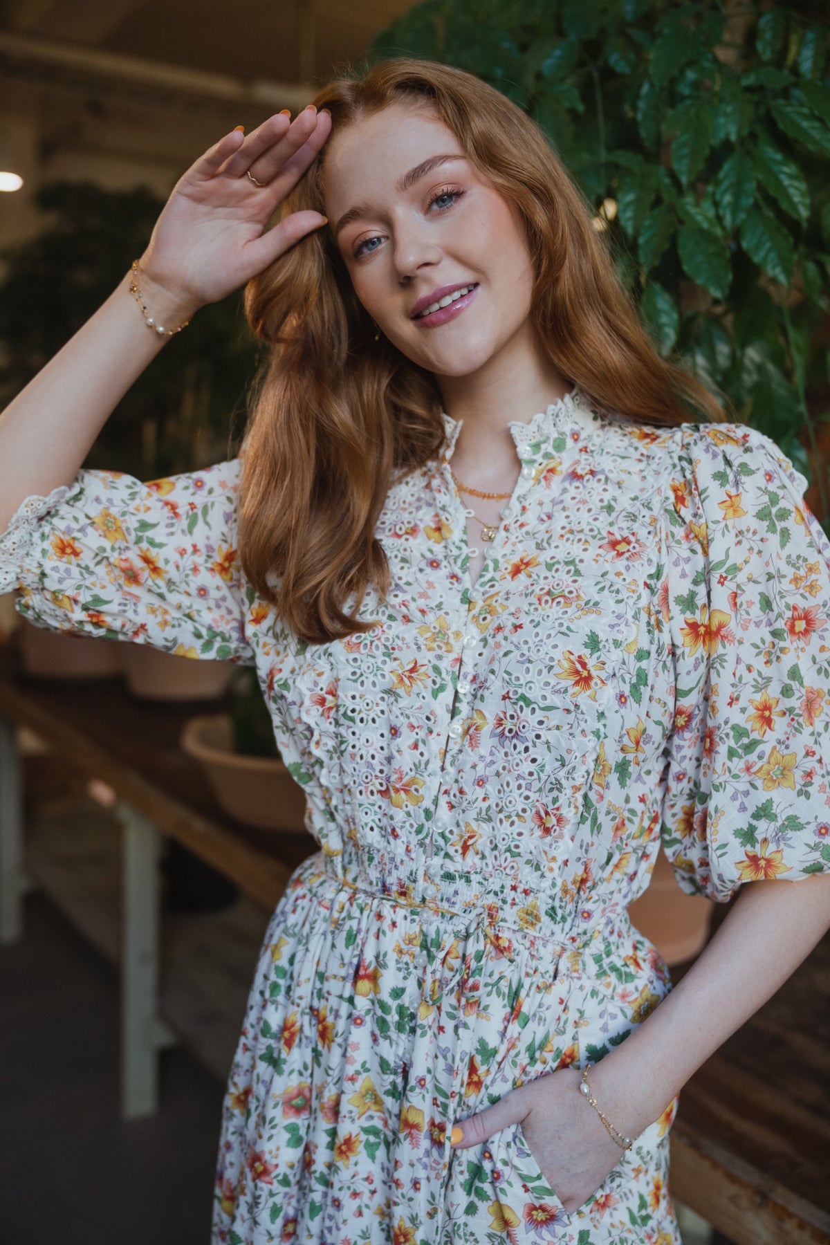 Cotton Slub Midi Dress - Delightful