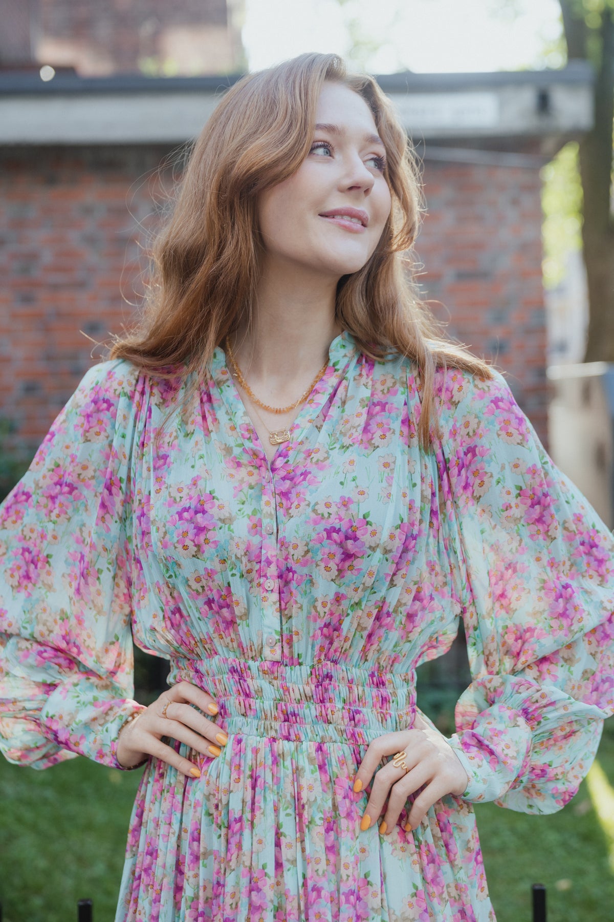Georgette Mini Dress - Summer Flowers