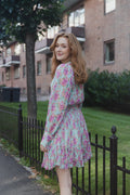 Georgette Mini Dress - Summer Flowers