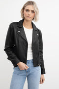 Calie Soft Skinnjacka - Svart
