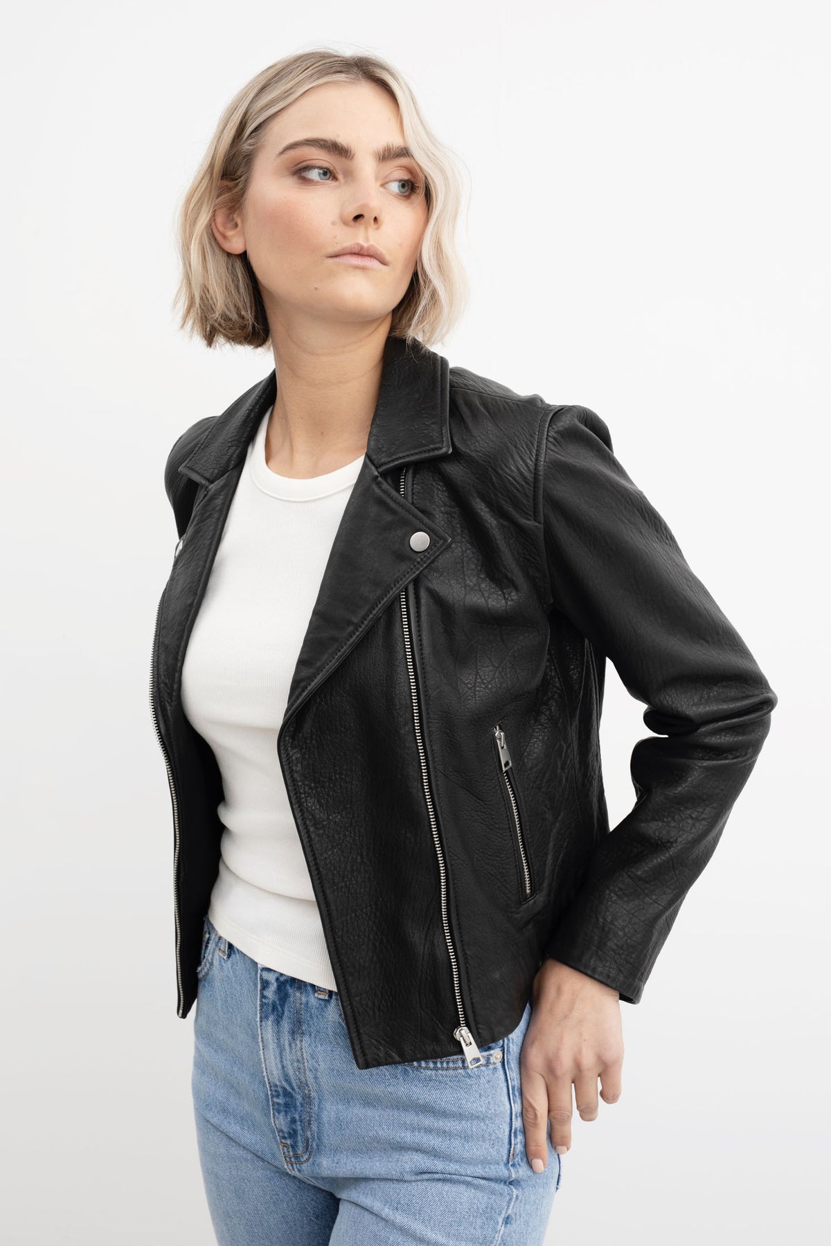 Calie Soft Skinnjacka - Svart