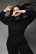 Carrie Jumpsuit - Washed Black