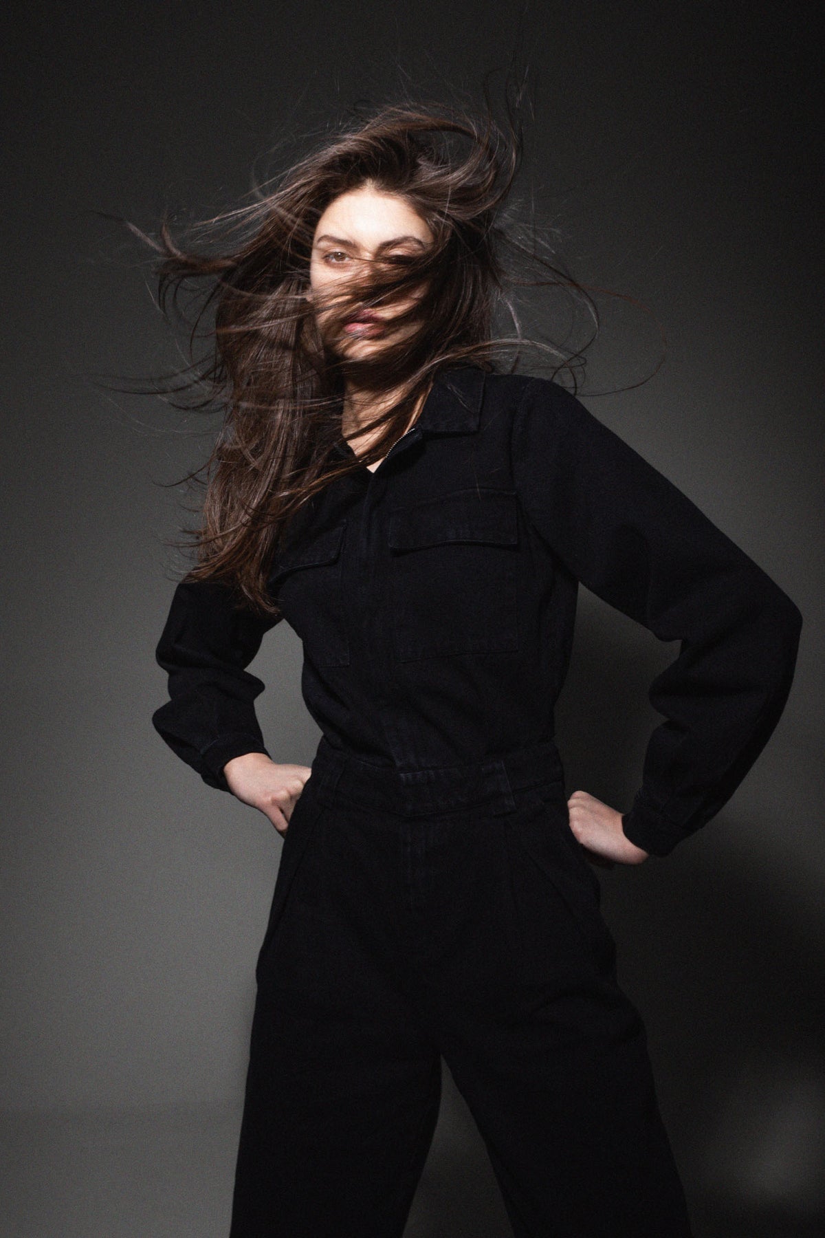 Carrie Jumpsuit - Washed Black