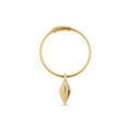 Creole Bruised Heart Pendant - Gold Plated