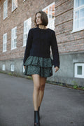Christina Crepe Skirt - Black Amber