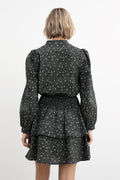 Christina Crepe Skirt - Black Amber