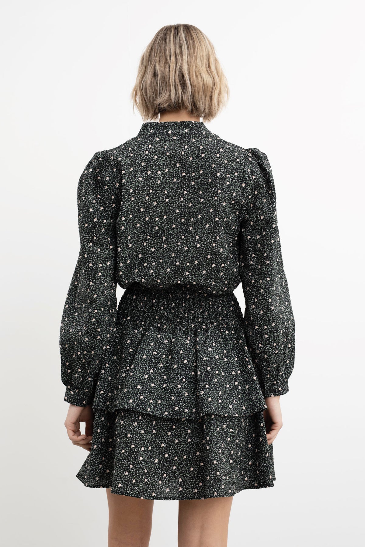 Christina Crepe Skirt - Black Amber