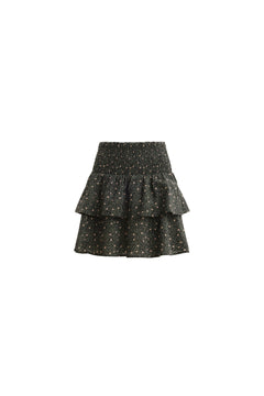 Christina Crepe Skirt - Black Amber