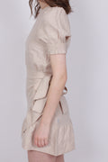 Serena Linen Dress - Beige - Ella & il - Kjoler - VILLOID.no