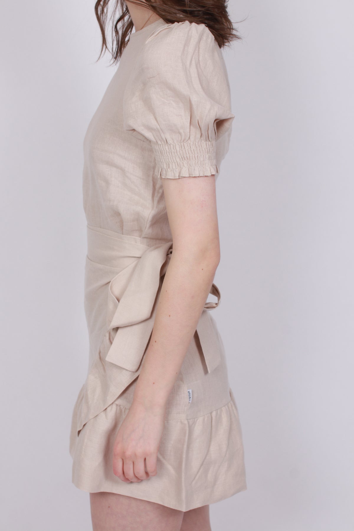 Serena Linen Dress - Beige - Ella & il - Kjoler - VILLOID.no