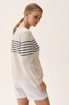 Carrie Sweater - Grain/Marine