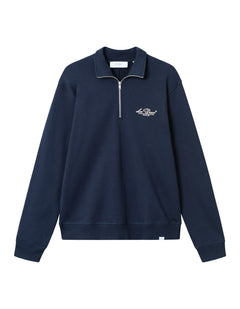 Cedric Half-Zip Sweatshirt - Dark Navy