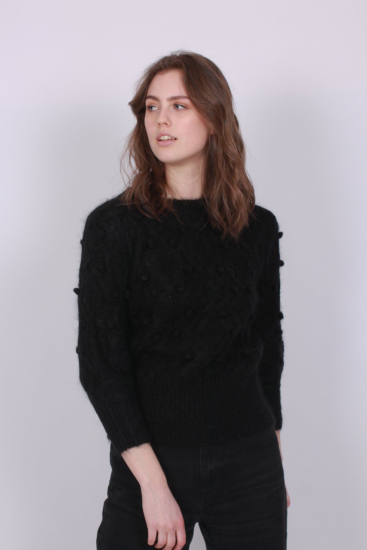 Sienna Chunky Knit Sweater - Black - Ella & il - Gensere - VILLOID.no