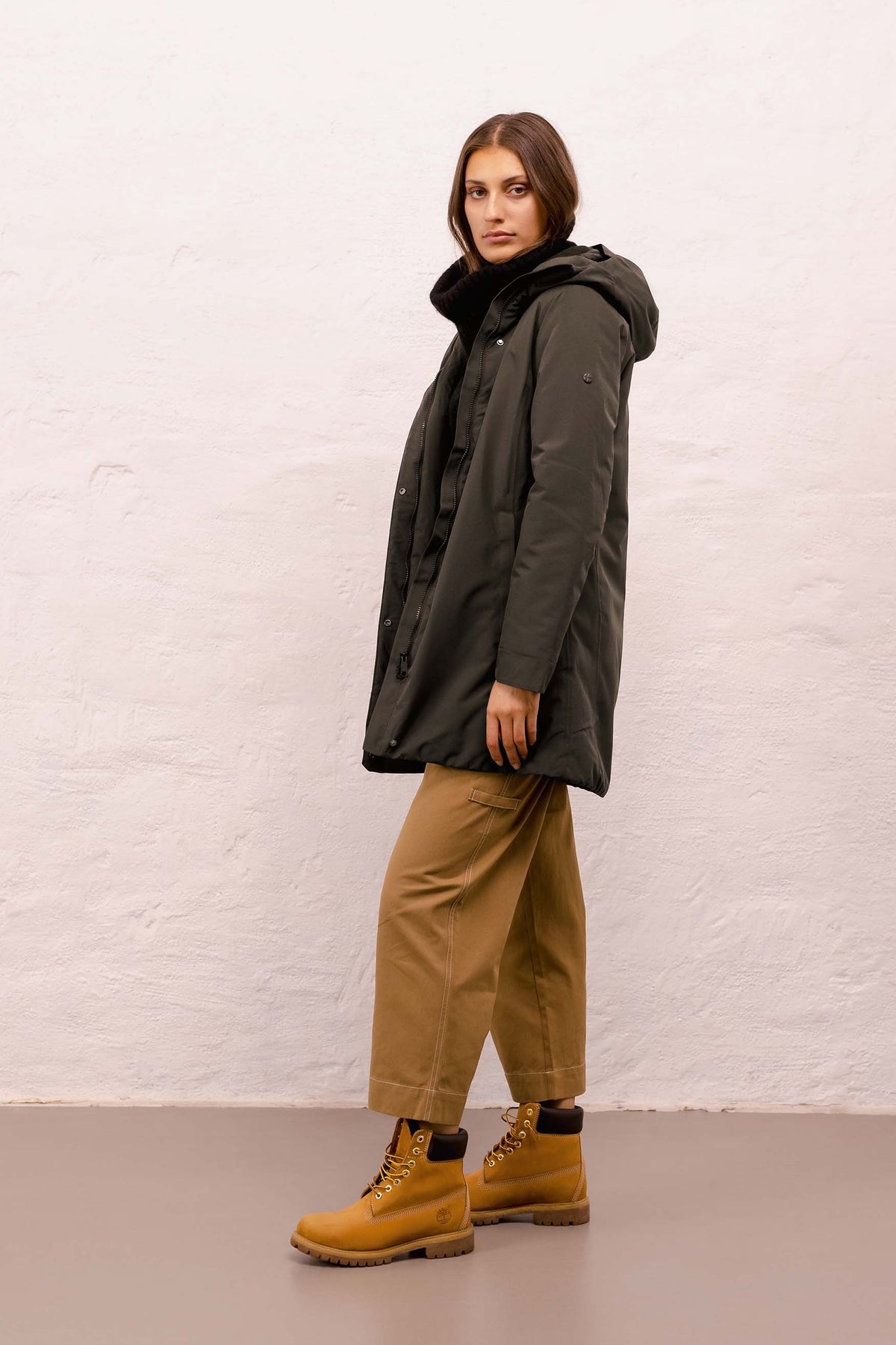 Woman Coat - Dk Olive