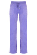 Del Ray Classic Velour Pant Pocket - Violet Tulip