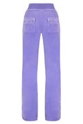Del Ray Classic Velour Pant Pocket - Violet Tulip