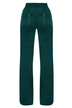 Del Ray Classic Velour Pant Pocket - Rain Forest