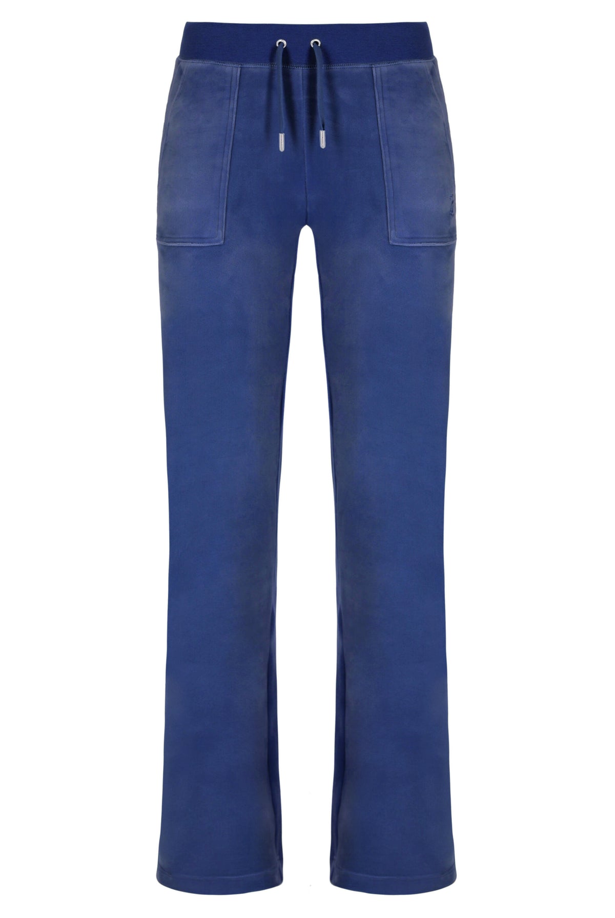 Del Ray Classic Velour Pant Pocket - Grey Blue