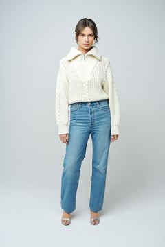 Disha Cable Knit - Off White