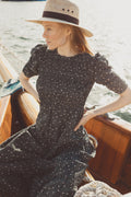 Dovie Crepe Dress - Black Amber