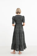 Dovie Crepe Dress - Black Amber