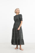 Dovie Crepe Dress - Black Amber