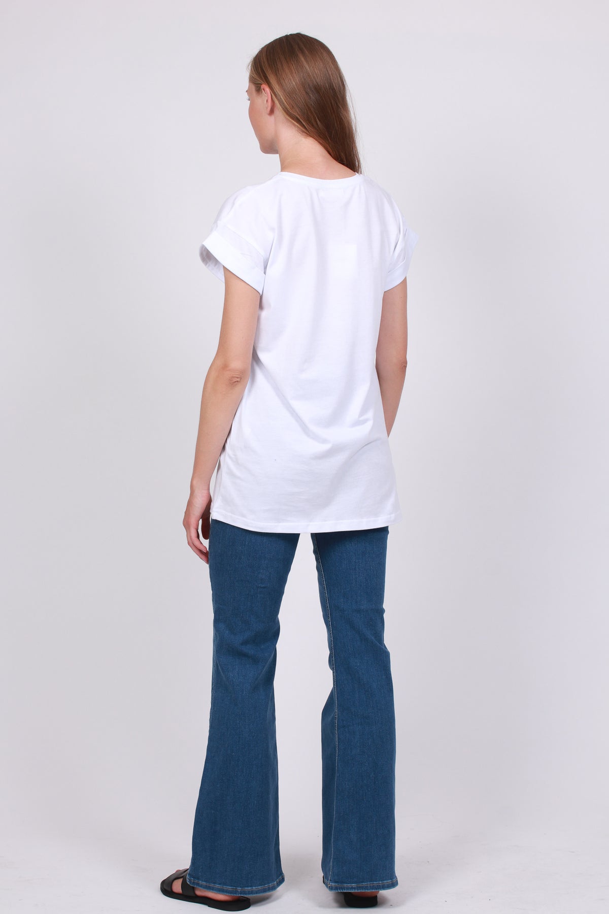 Alva Plain Tee - White - Moss Copenhagen - T-skjorter & Topper - VILLOID.no