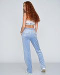 Del Ray Classic Velour Pant Pocket - Della Robia Blue