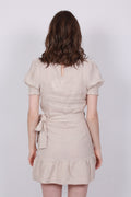 Serena Linen Dress - Beige - Ella & il - Kjoler - VILLOID.no
