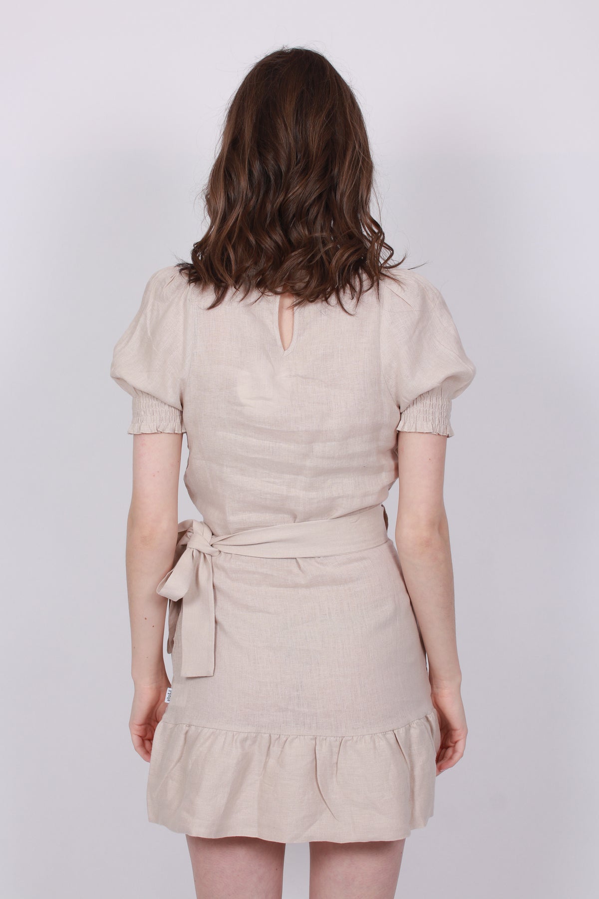 Serena Linen Dress - Beige - Ella & il - Kjoler - VILLOID.no