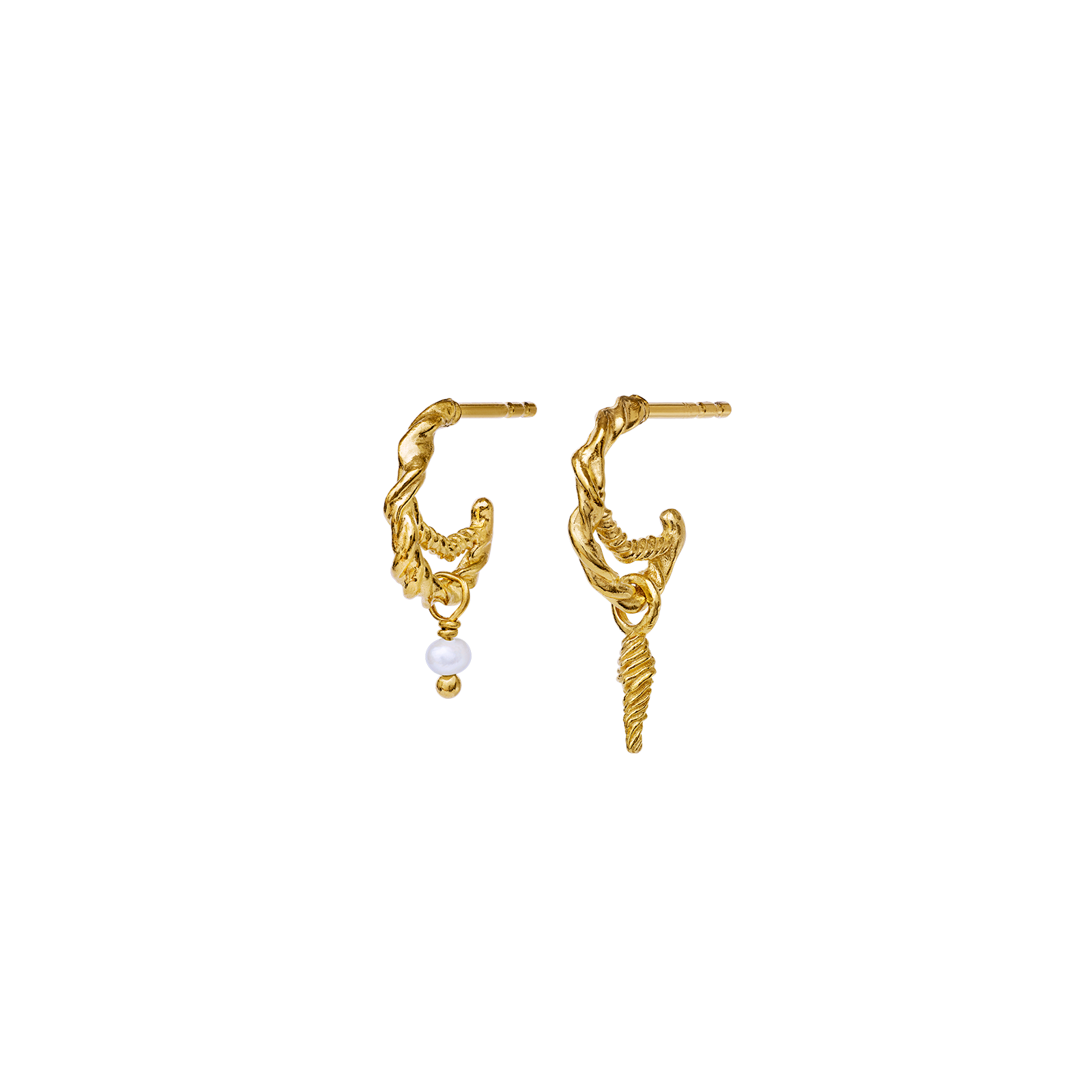 Duo Earrings - Guld